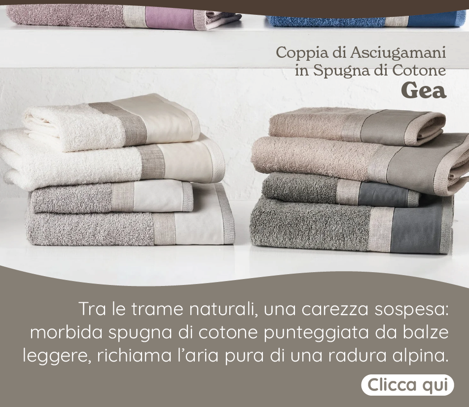 Coppia di Spugna con Balza Stampata Gea - Lisola