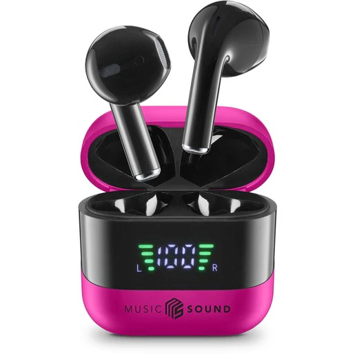 auricolare vivavoce bluetooth doppio con base di ricarica e display