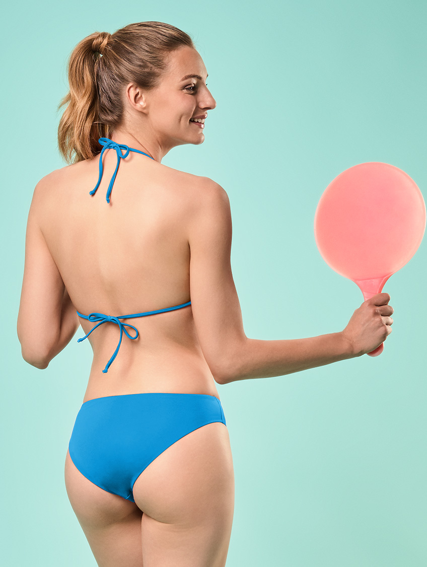Image of SLIP COSTUME VITA ALTA PAVONE