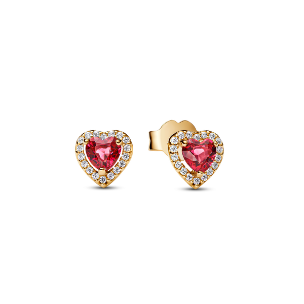Elevated Heart Stud Earrings