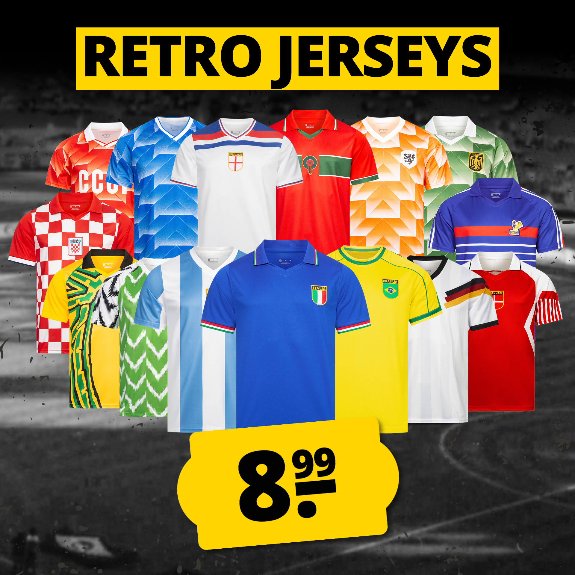 retro history jelex uomo maglia per la trasferta