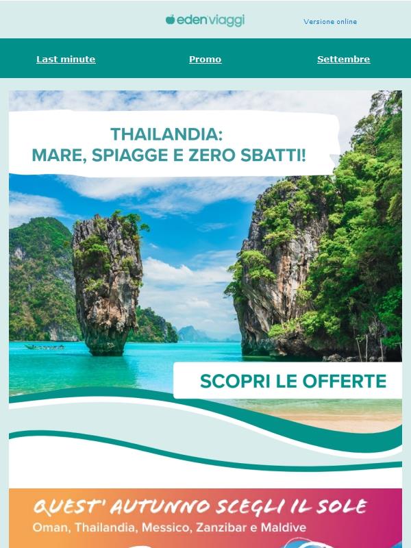 Scopri la Thailandia con uno sconto Incredibile