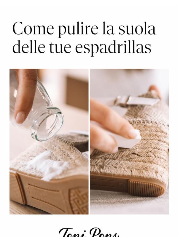 Come pulire la suola delle tue espadrillas