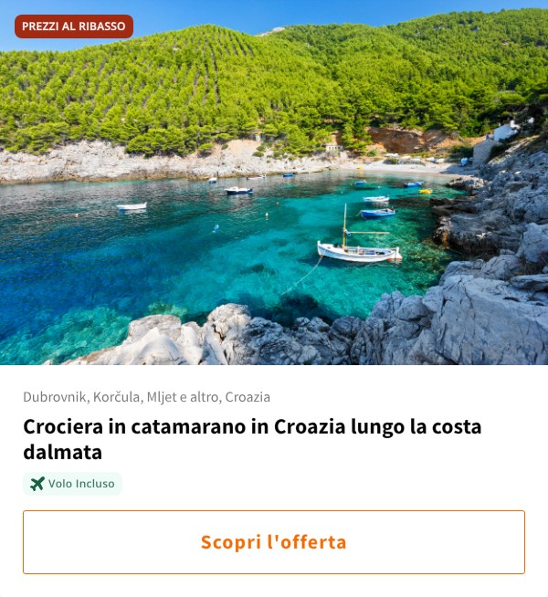 Crociera in catamarano in Croazia lungo la costa dalmata