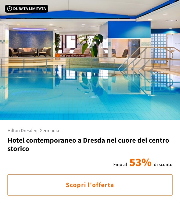 Hotel contemporaneo a Dresda nel cuore del centro storico