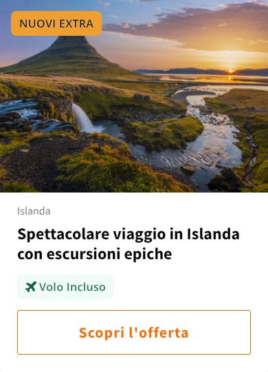 Spettacolare viaggio in Islanda con escursioni epiche