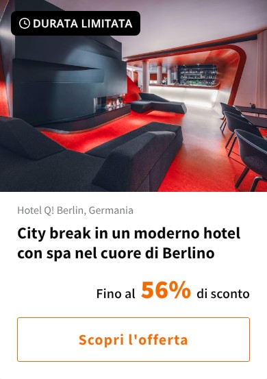 City break in un moderno hotel con spa nel cuore di Berlino