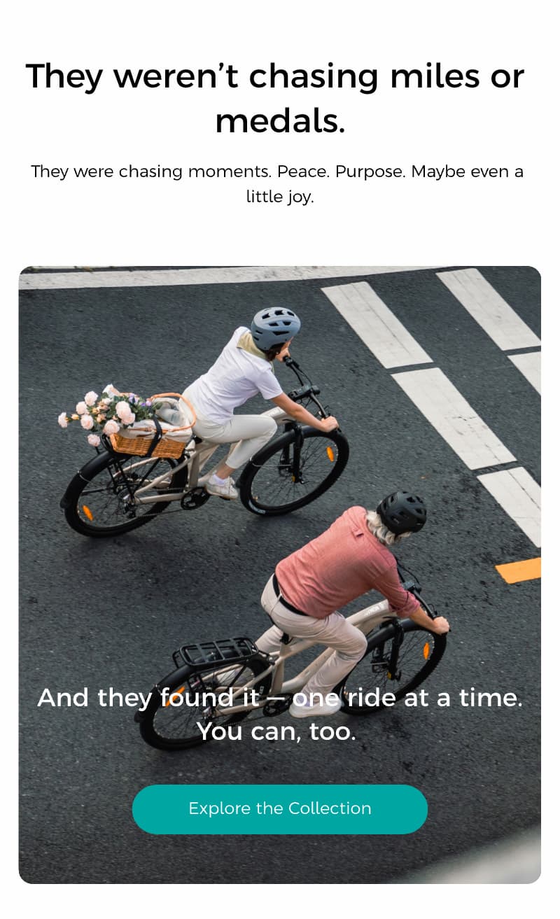 They weren't chasing miles or medals.