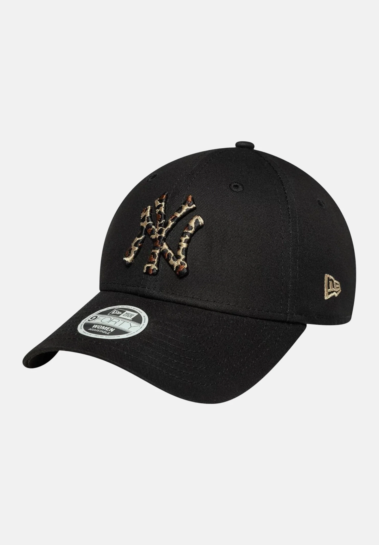 Image of NEW ERA Cappello con visiera 9FORTY New York Yankees MLB Leopard Infill nero da donna