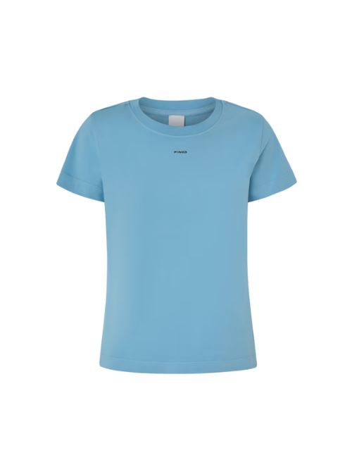 https://kimaccessori.it/t-shirt-da-donna-basic-a-maniche-corte-in-jersey-di-cotone-old-azzurra-pinko-100373-a228-e63