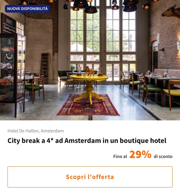 City break a 4* ad Amsterdam in un boutique hotel
