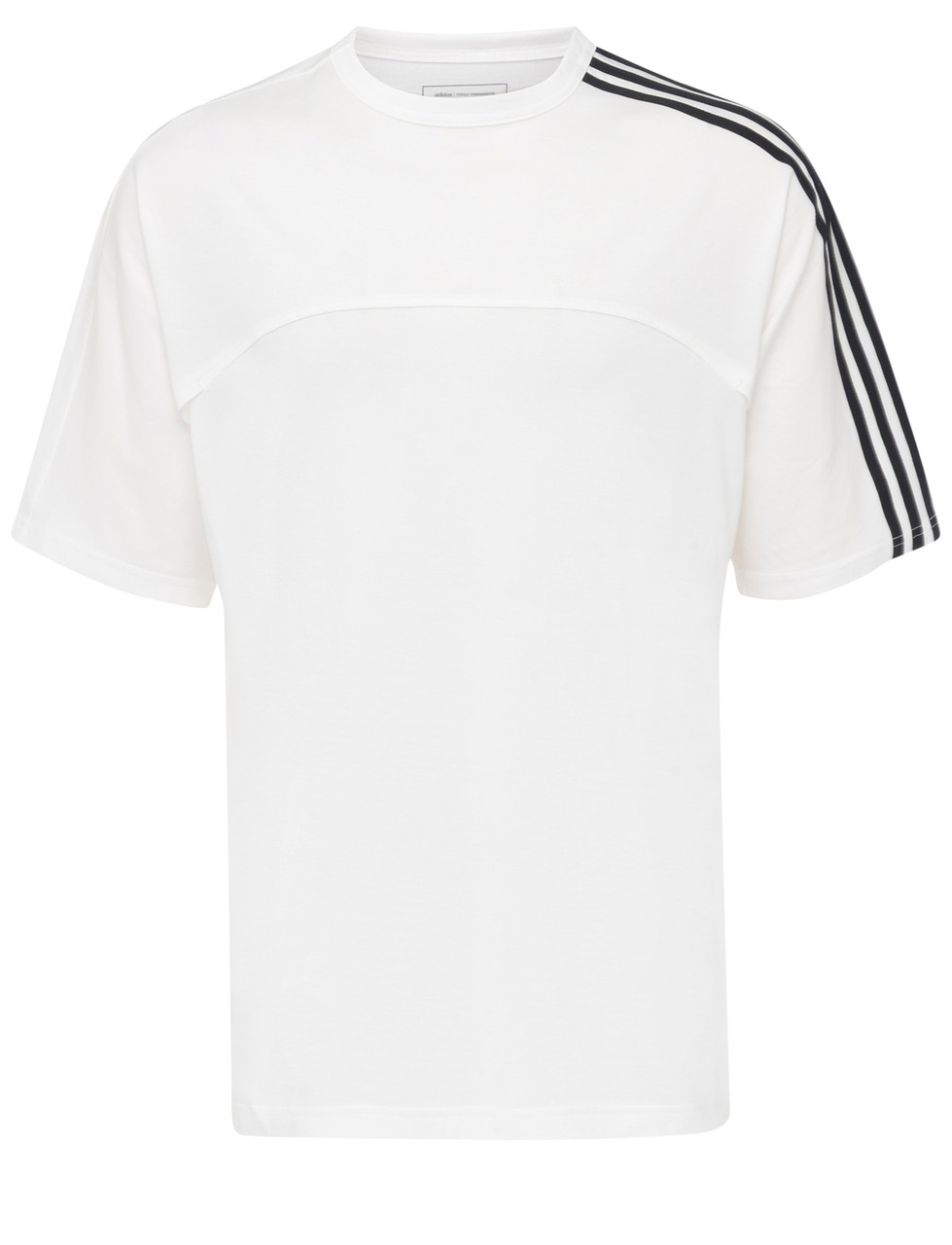 Image of T-Shirt Y-3 3-Stripes Short Sleeve in cotone bianca