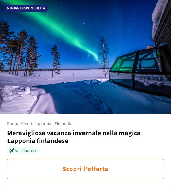 Meravigliosa vacanza invernale nella magica Lapponia finlandese