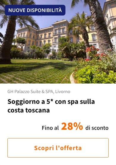 Soggiorno a 5* con spa sulla costa toscana