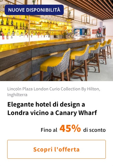 Elegante hotel di design a Londra vicino a Canary Wharf