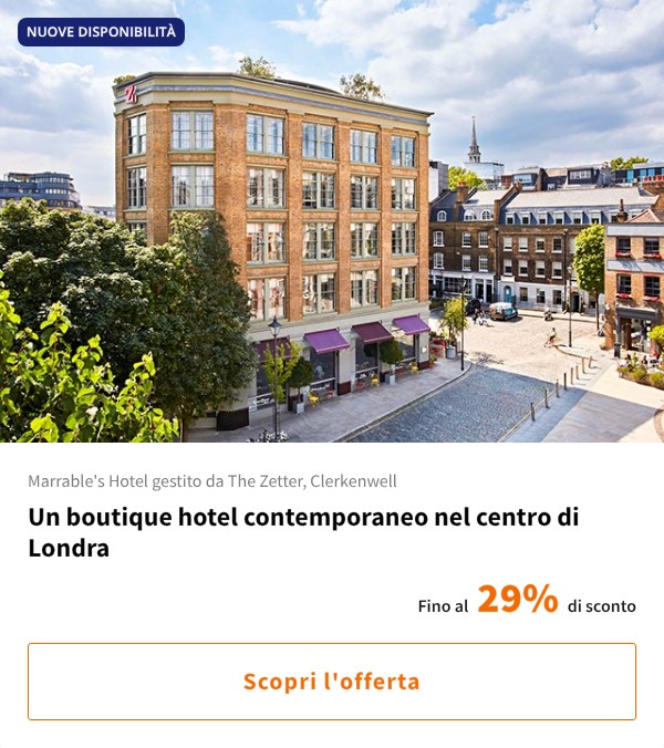 Un boutique hotel contemporaneo nel centro di Londra