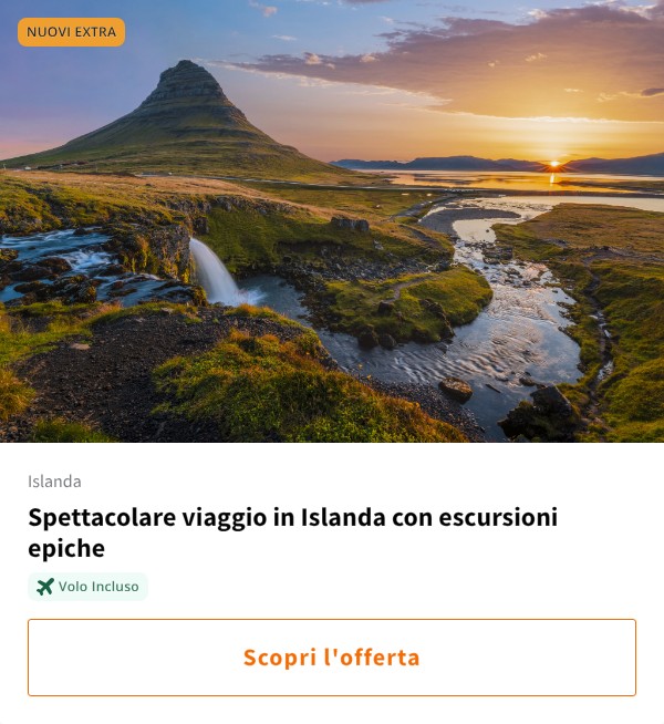 Spettacolare viaggio in Islanda con escursioni epiche