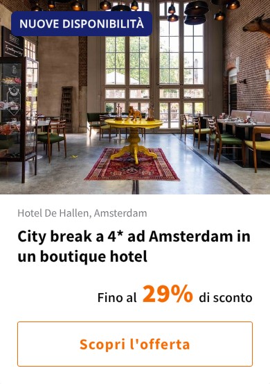 City break a 4* ad Amsterdam in un boutique hotel
