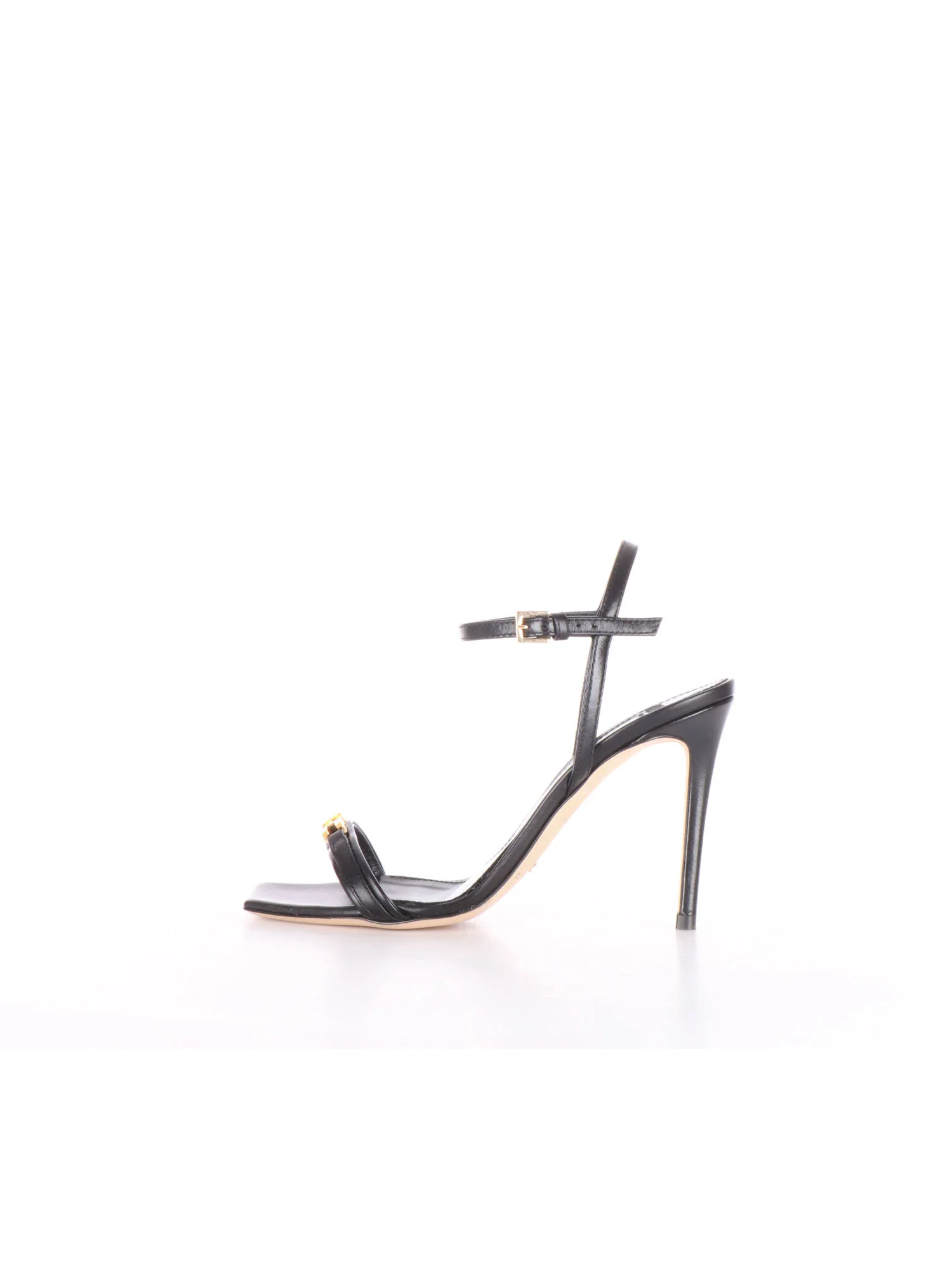 Image of Elisabetta Franchi sandalo nero con logo