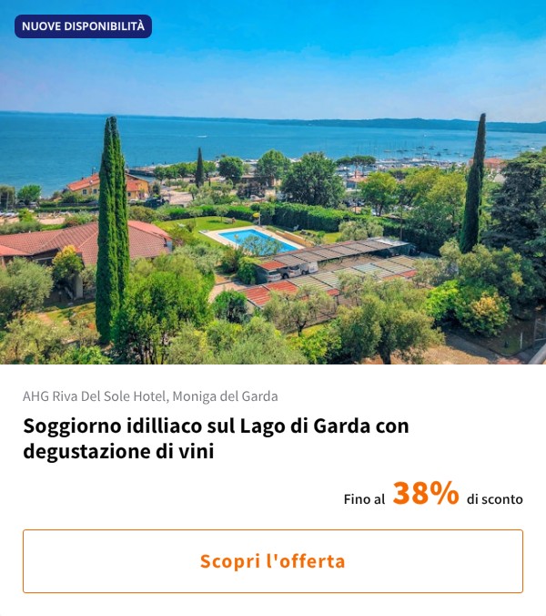 Soggiorno idilliaco sul Lago di Garda con degustazione di vini