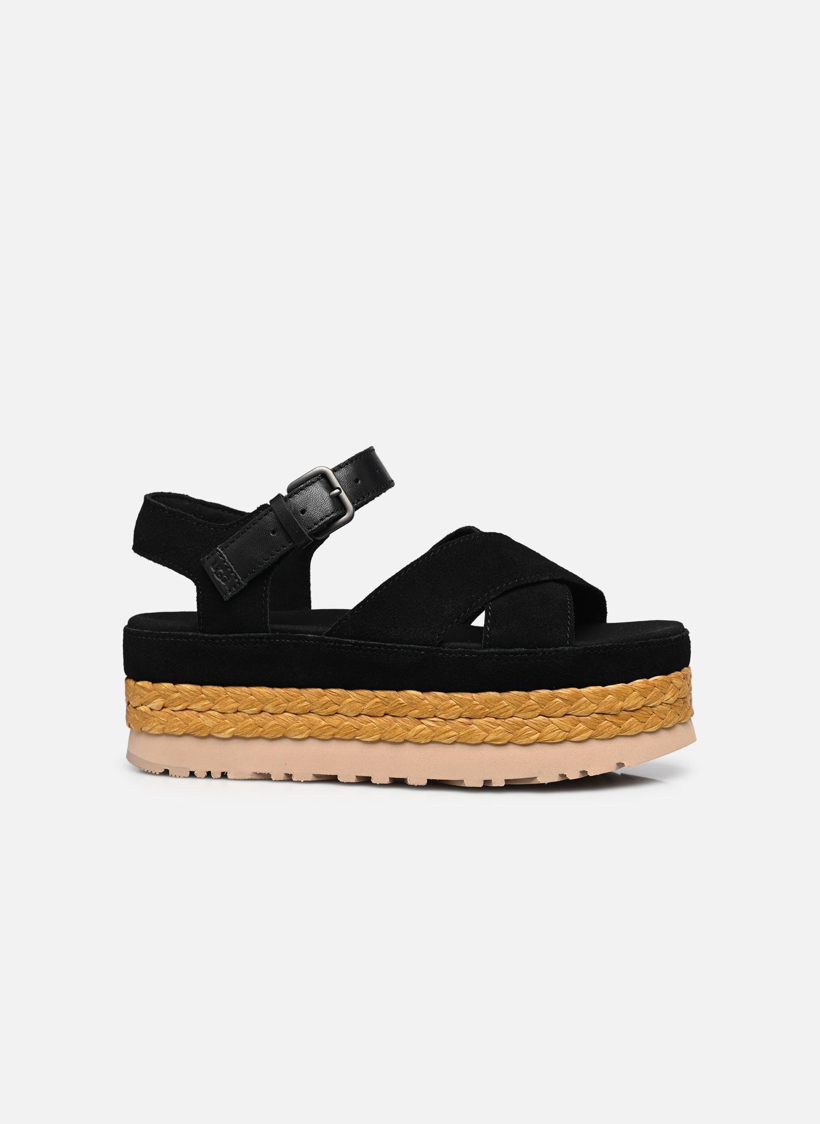 UGG Sandali con zeppe e platform Sandali - W Aubrey Ankle Strap donna nero