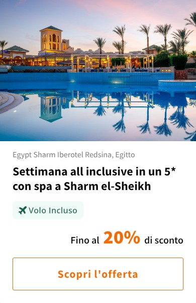 Settimana all inclusive in un 5* con spa a Sharm el-Sheikh