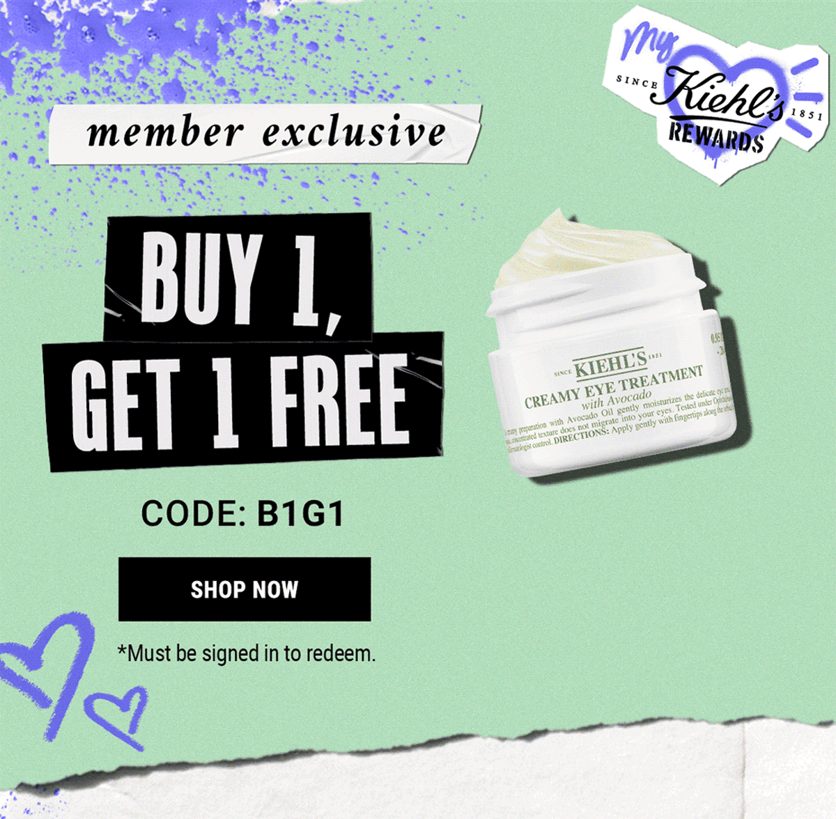 BUY 1, GET 1 FREE