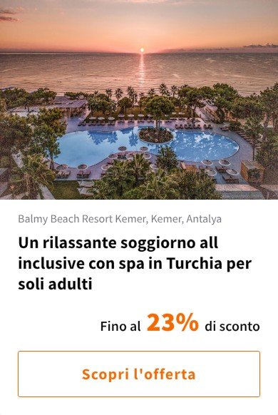 Un rilassante soggiorno all inclusive con spa in Turchia per soli adulti