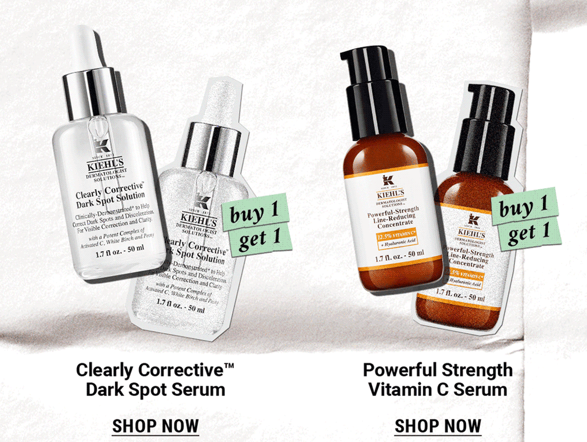 Clearly Corrective Dark Spot Serum and Powerful Strength Vitamin C Serum