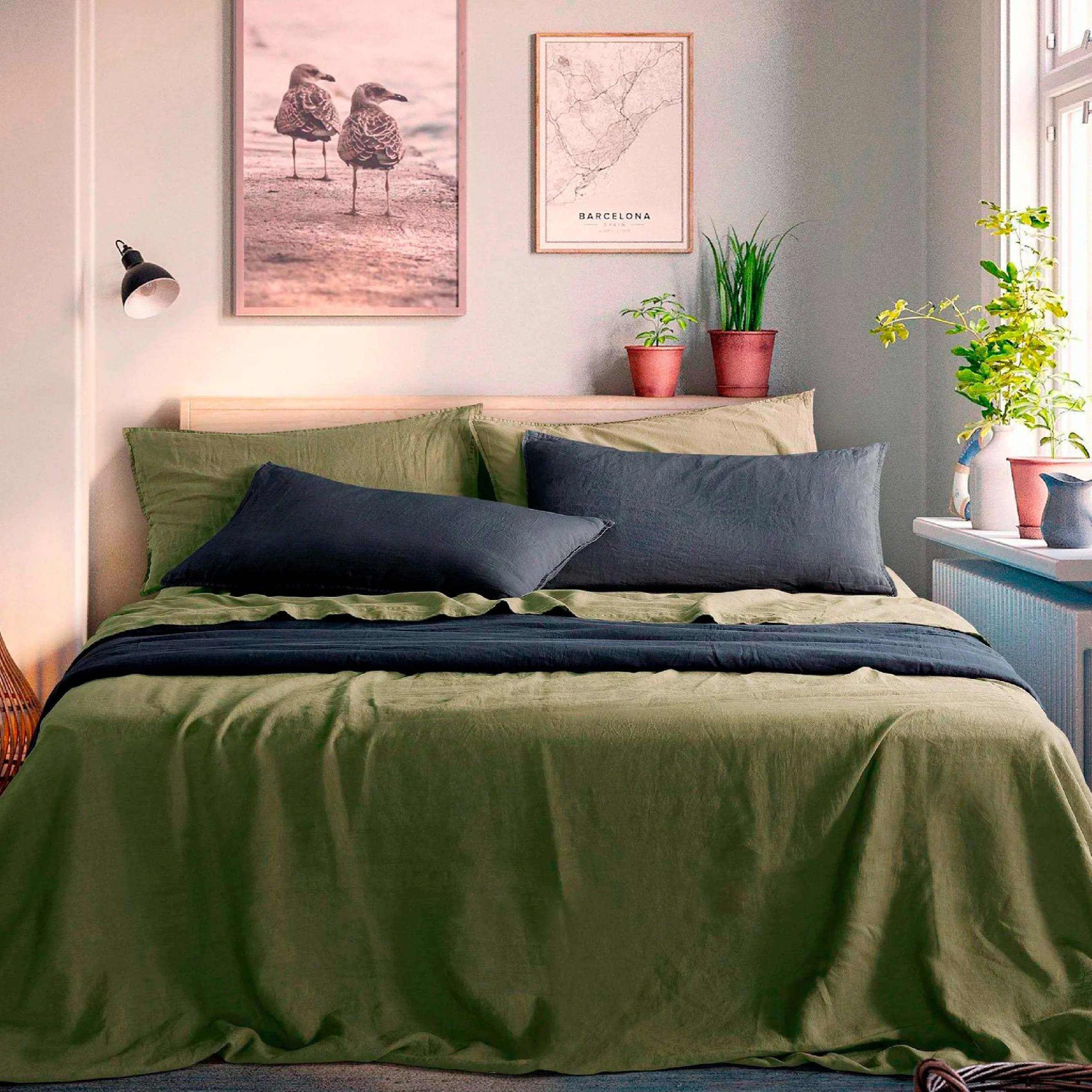 Image of Completo Lenzuola in Lino StoneWashed<br> No Stiro - Exclusive