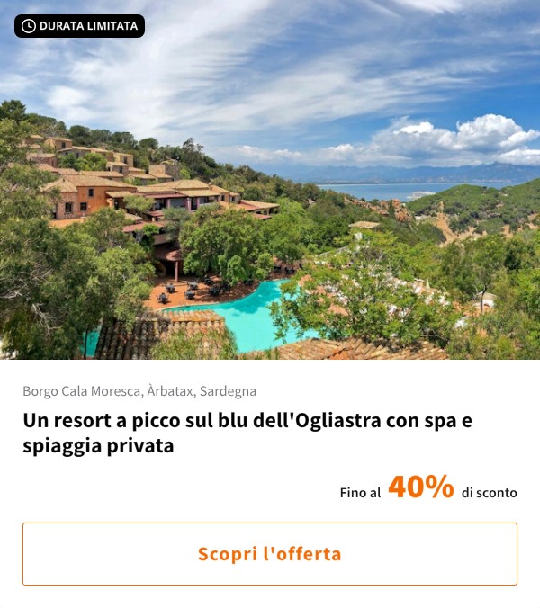 Un resort a picco sul blu dell'Ogliastra con spa e spiaggia privata