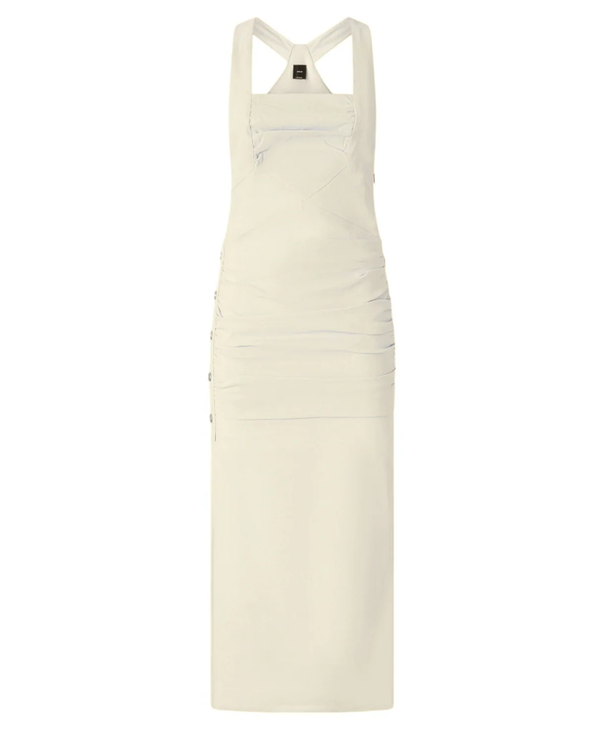 Image of Vestito Midi in Lino con Spacco