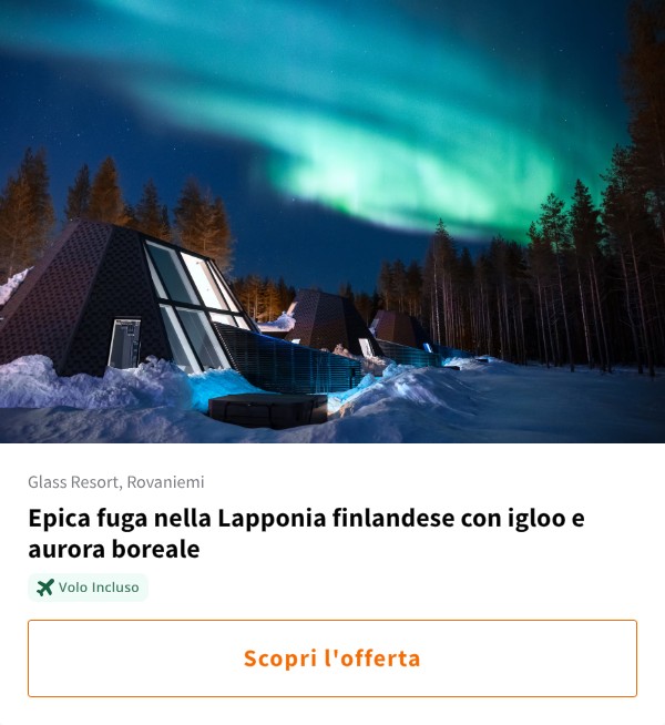 Epica fuga nella Lapponia finlandese con igloo e aurora boreale