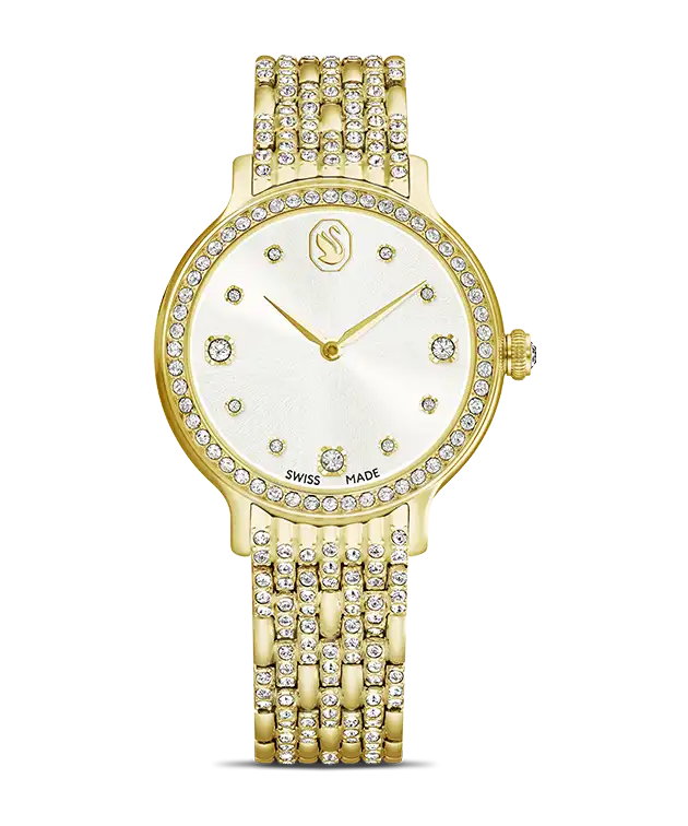 Gioielli e orologi Swarovski in tonalità oro