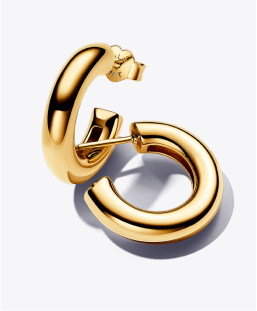 Round Huggie Hoop Earrings