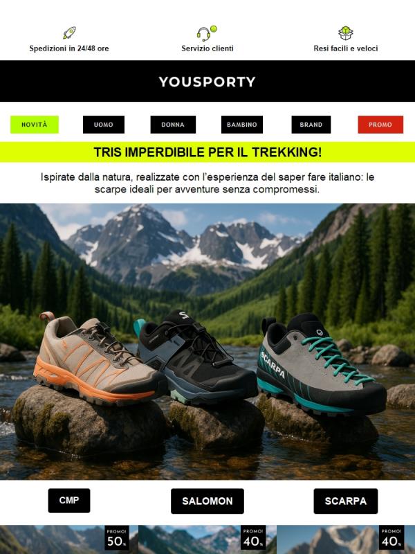 ⛰️Per i più avventurosi le opzioni non mancano: Scopri il nostro tris per il TREKKING!👟