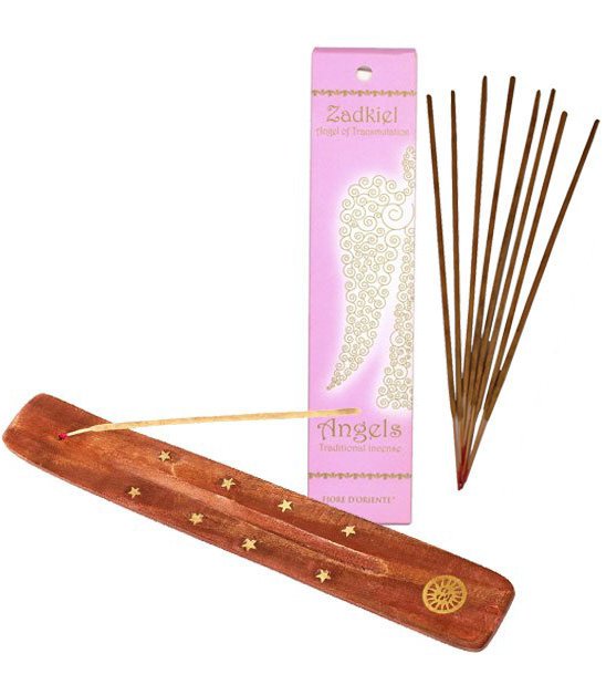 Incenso degli Angeli Zadkiel + Brucia Incenso in Legno