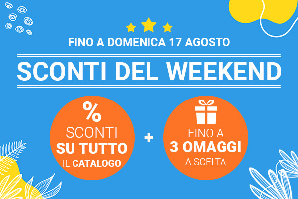Solo per Oggi - Imperdibili sconti su tutto il catalogo + fino a 3 omaggi a scelta!