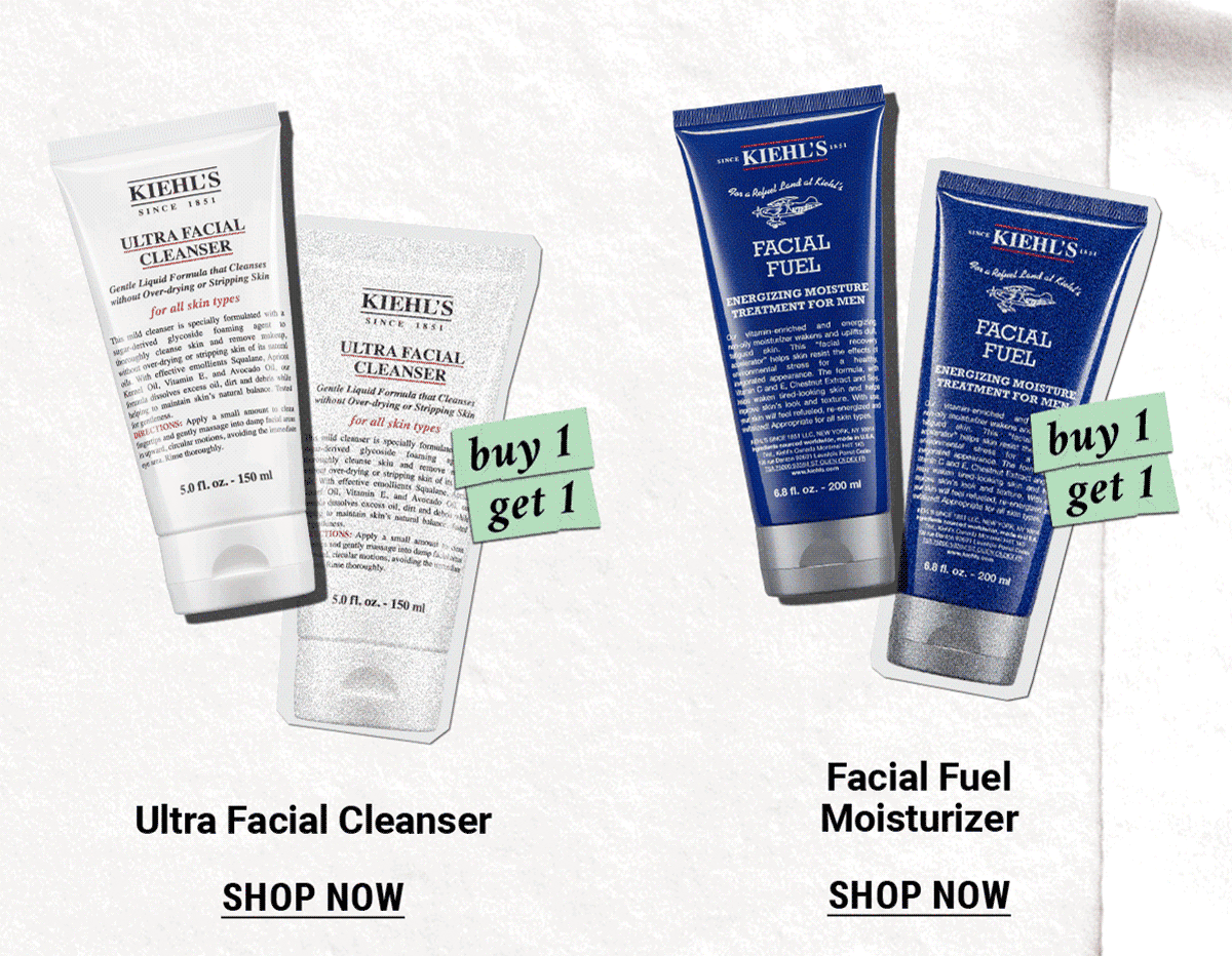 Ultra Facial Cleanser and Facial Fuel Moisturizer