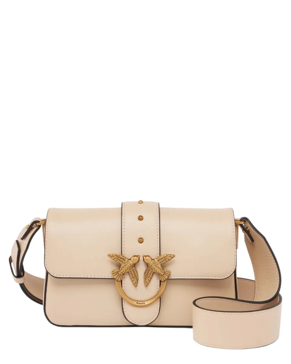 Image of Mini Love Bag Slouchy Morbida in Pelle