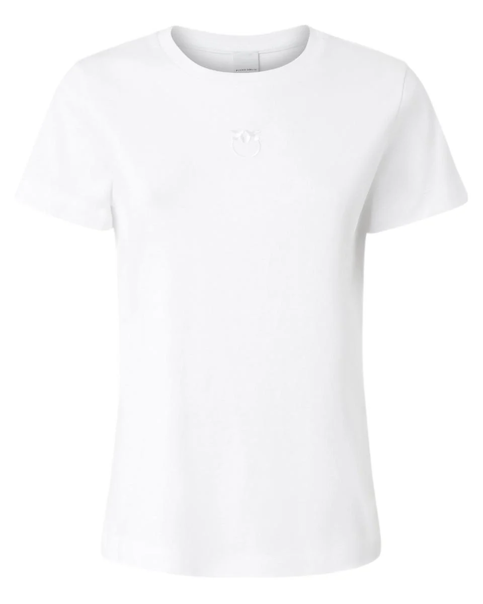 Image of T-shirt  in Cotone Old Wash con Logo Love Birds Ricamato