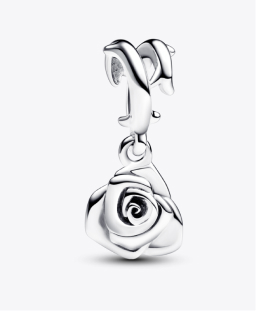Rose in Bloom Dangle Charm