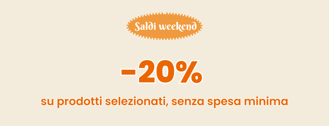 -20% su prodotti selezionati, senza spesa minima