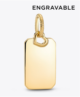 Engravable Rectangle Tag Pendant