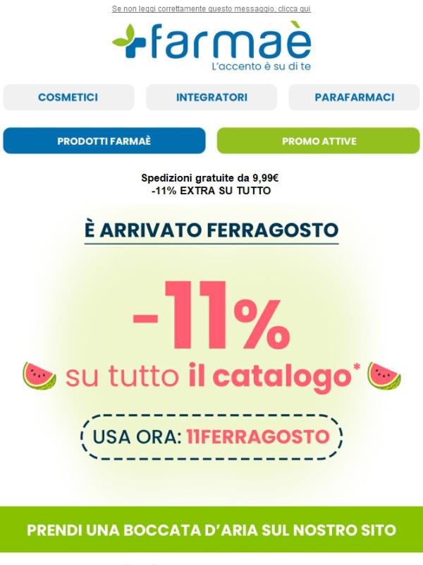 🚀​-11% extra su tutto e spedizioni gratuite da 9,99€