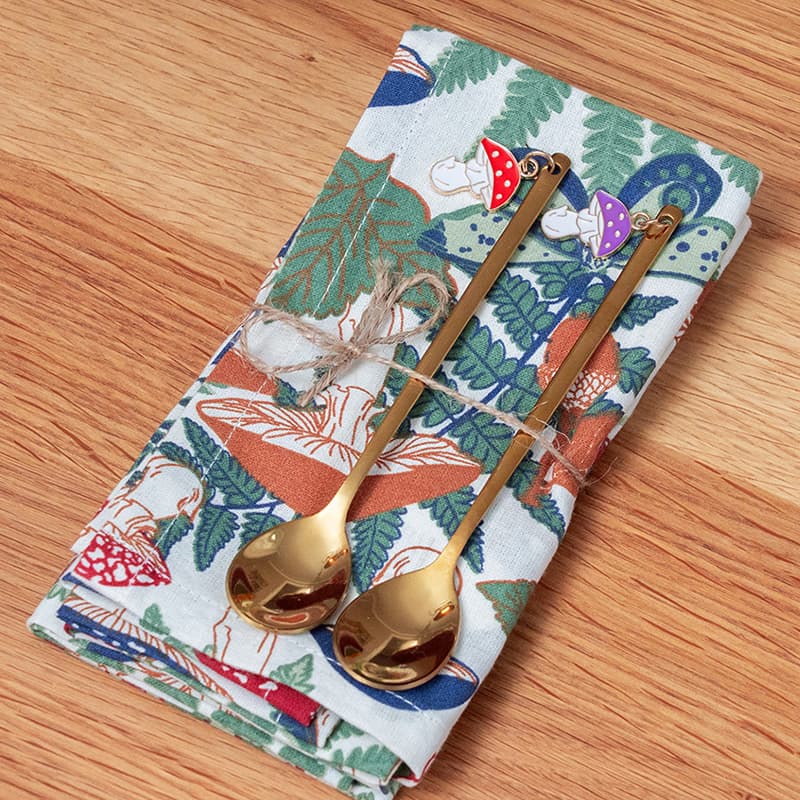 Forest print fabric napkins - 2 pcs