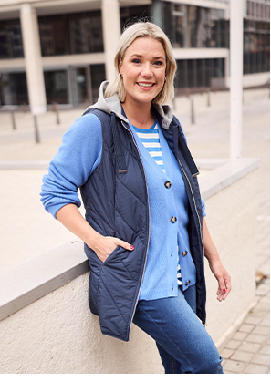 Gilet HYPRAR trapuntato, funzionale e idrorepellente con cappuccio