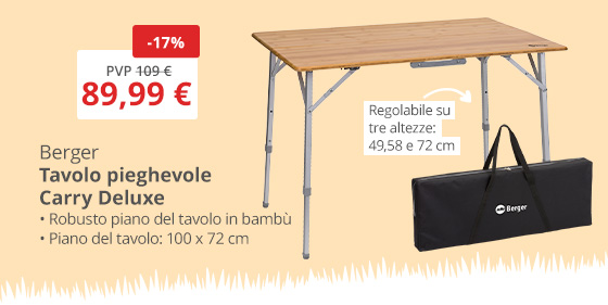 Tavolo pieghevole Carry Deluxe