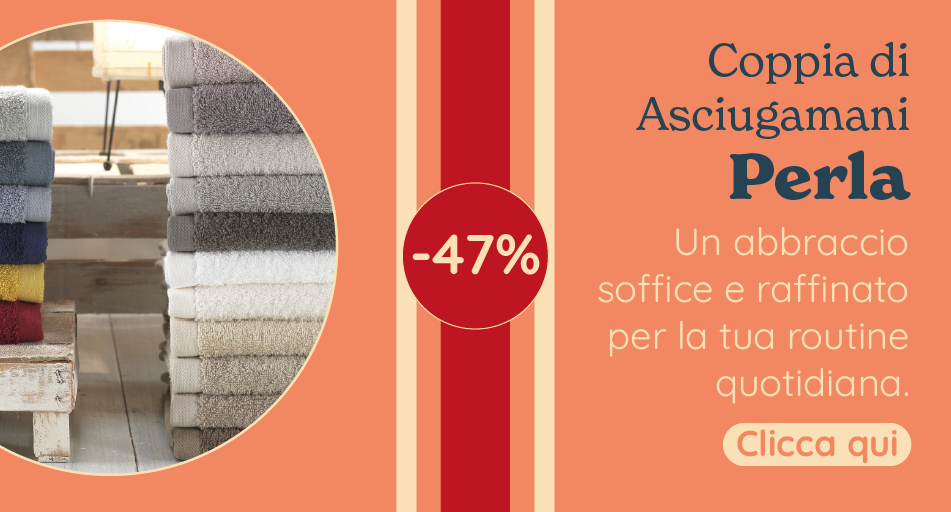 Coppia di Asciugamani in Spugna di Cotone Tinta Unita - Perla