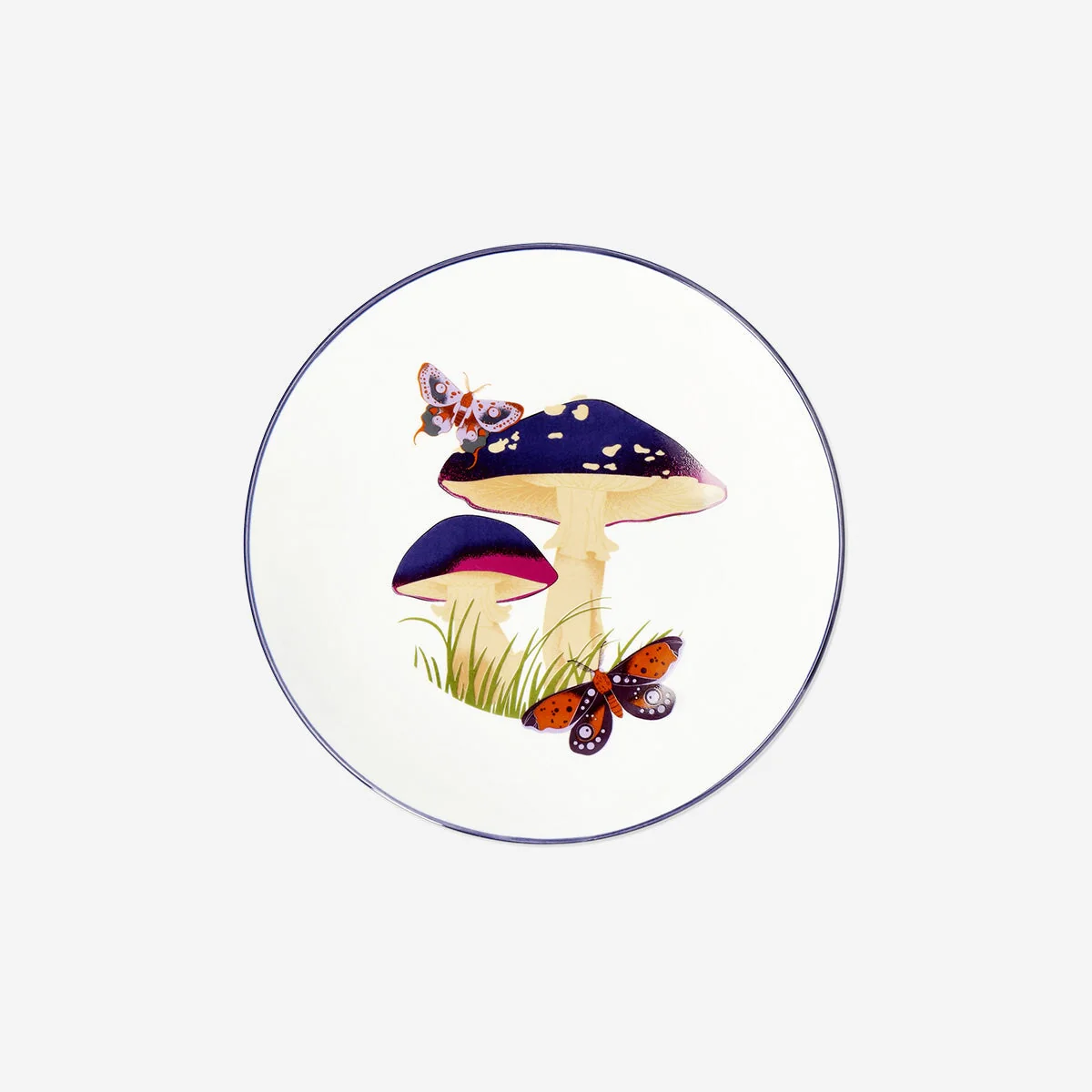 Ceramic mushroom plate 20cm